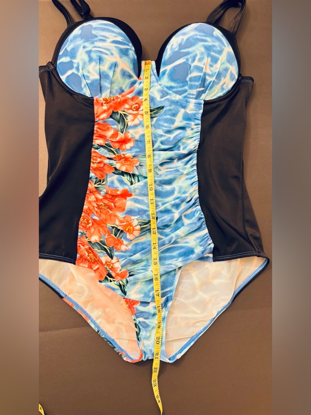 Torrid Adorable floral black  full coverage plus size 0 swimsuit one piece - Picture 13 of 16
